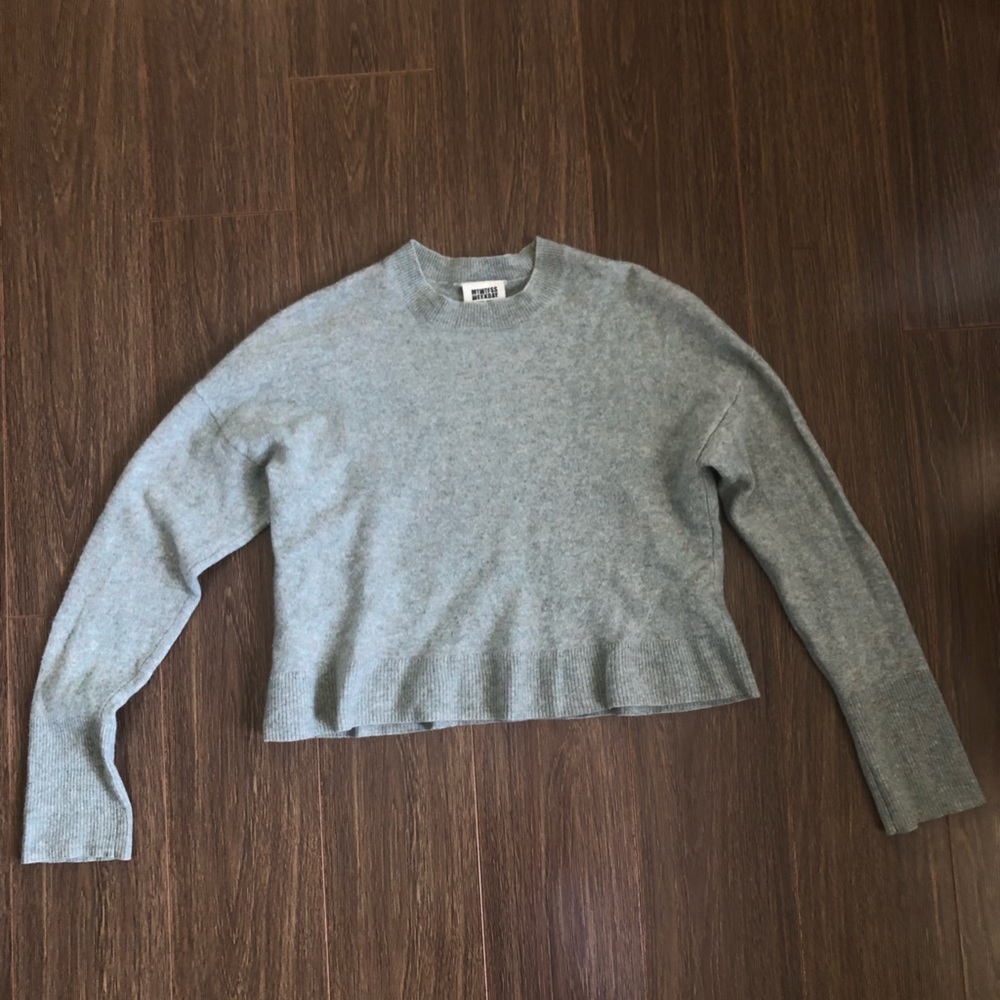 MTWTFSS WEEKDAY cashmere blue sweater